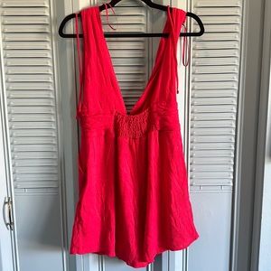 Short Red Romper